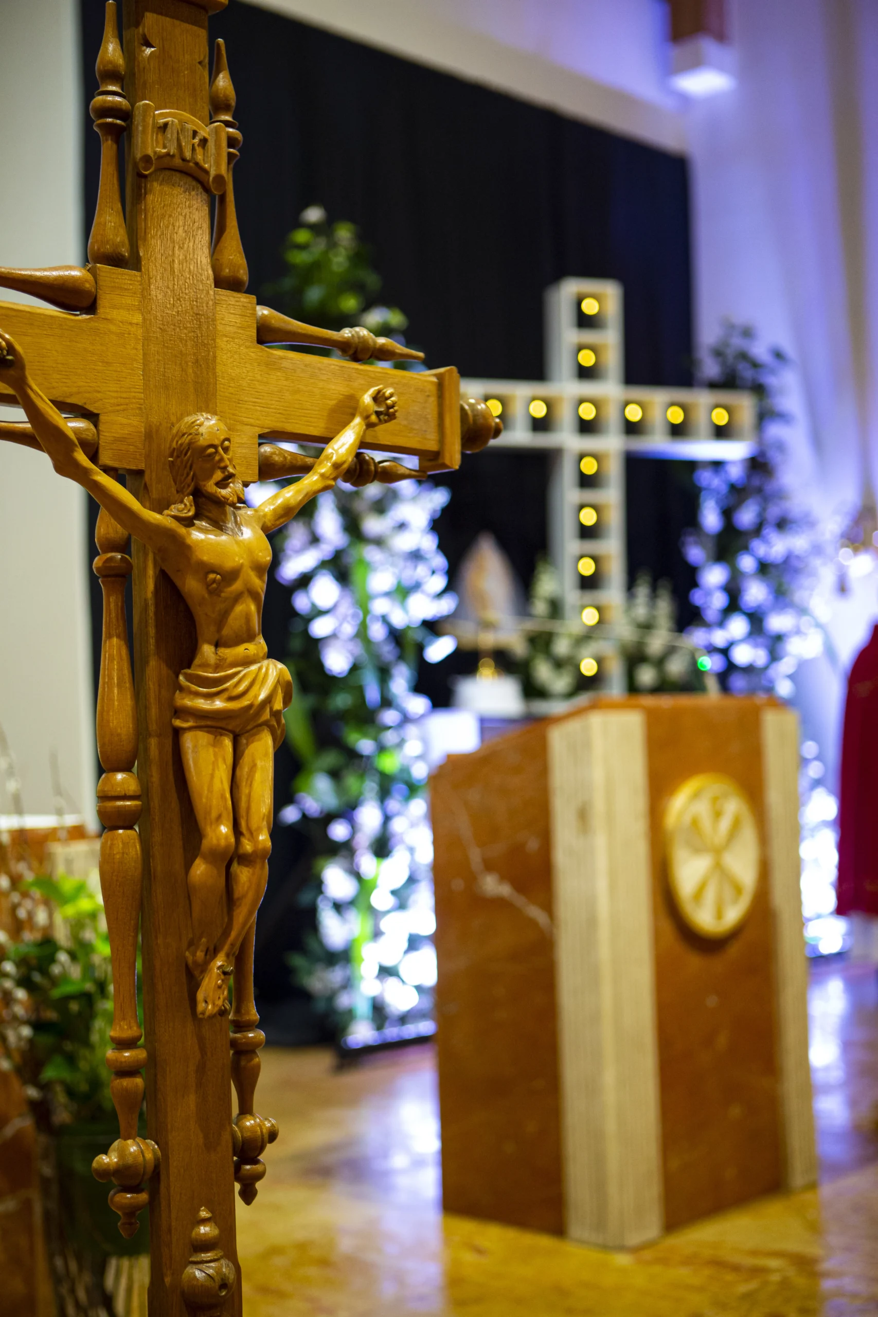 Wnętrze kościoła św. Jana Chrzciciela w Sierakowiach