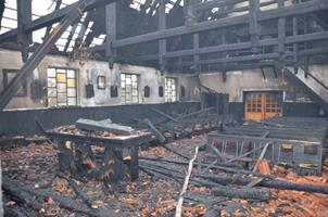 Pożar kościoła w Mojuszu